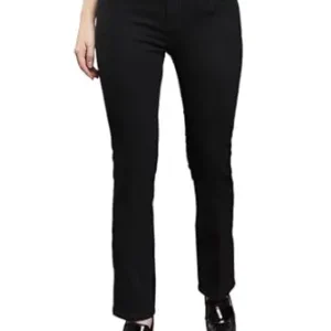 Tokyo Talkies Women's Straight Fit Regular Jeans | Stretchable Mid-Rise Jeans Pant