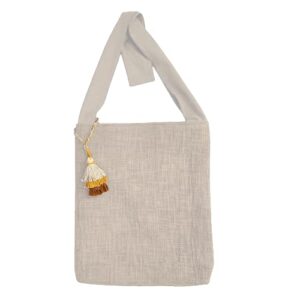 Dekor World Premium Cotton Merit Collection Shoulder Bag (Brown, Pack of 1 Piece, 30x45 cm or 12x18 Inches) for Girl, Boy, Men and Women