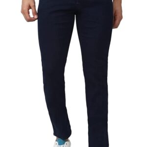 Peter England Men's Mid Rise Slim Jeans