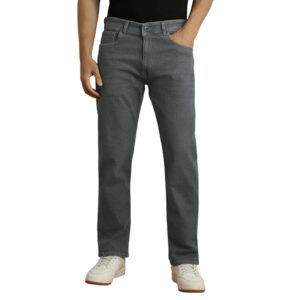 Peter England Men's Regular Fit Denim Jeans for Daily Casual Wear