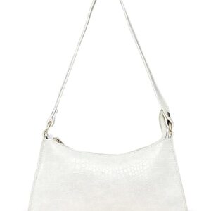 LIKE STYLE Textured PU Leather Handbag with Zip Closure, Spacious Compartment, Daily Use