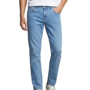 INKD Men's Classic Regular Fit Jeans with 5 Pocket Styling | Mid- Rise | Soft & Stretchable | Men's Bottomwear (Available in Plus Sizes)