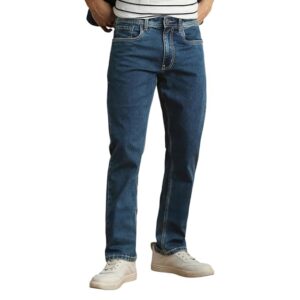 Peter England Men's Regular Fit Denim Jeans for Daily Casual Wear