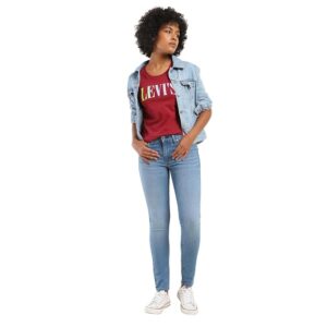 Levi's Women's 711 Skinny Mid Rise Blue Jeans