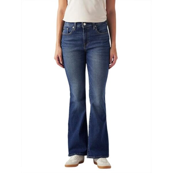 Levi's Women's 726 Mid Indigo Flared Fit High-Rise Jeans