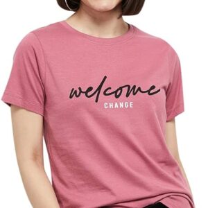 Max Women's Cotton Regular Fit Printed Round Neck T-Shirt