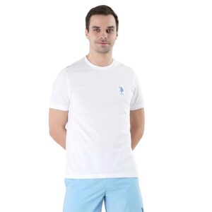 U.S. Polo Assn. Mens Crew Neck Embroidered Logo I633 Lounge T-Shirt - Pack of 1|Cotton|Regular Fit