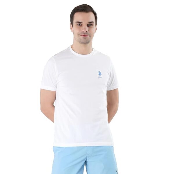 U.S. Polo Assn. Mens Crew Neck Embroidered Logo I633 Lounge T-Shirt - Pack of 1|Cotton|Regular Fit