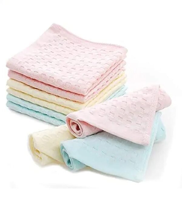 Khillayox 100% Cotton Small Size Handkerchief/Rumal/Face Towel for Kids, Women, Girls and Baby | Extra Soft And Super Absorbent Handkerchieves For Women's - Set of 6 & 12 (11" x 11") - Multicolored