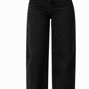 Women Wide Leg High Rise Jeans | Blue Loose Fit Denim Pants | High Waist Baggy Boyfriend Style Cotton Jeans for Women & Girls