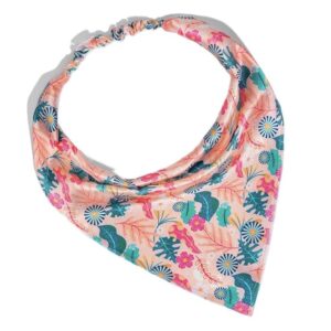 Hair Drama Co. Elastic Bandana Head Scarf for Women | Silk Satin Head Wrap Bandana Scarves | Boho Style Statement Headband Stylish Design | All Day Wear Scarves | Hair Scarf Accessories