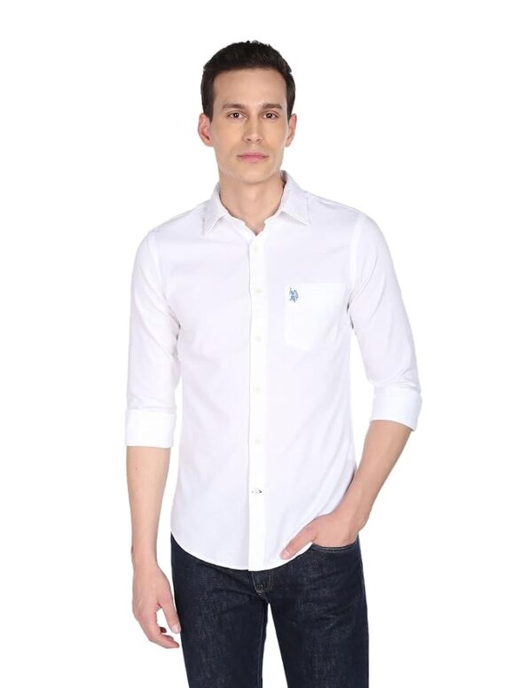 U.S. POLO ASSN. Cotton Mens Shirt - Regular Fit, Casual Wear Shirts for Men