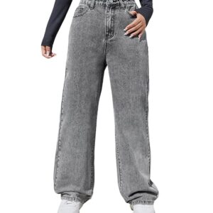 KOTTY Womens High Rise Cotton Lycra Blend Relaxed Fit Jeans