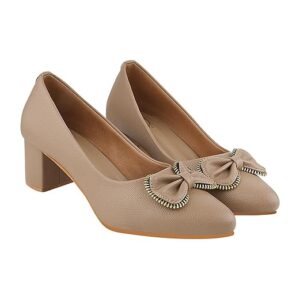 Shoetopia Women Pull On Pump Heels