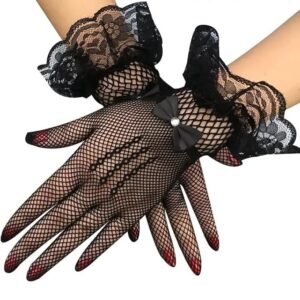 EZ Living 1pair ladies lace gloves for women party and all type