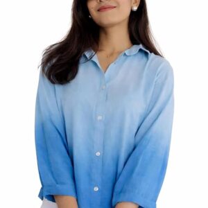 Women's Korean Style 3/4 Sleeve Oversized Button Down|| Workwear Top Shirt for Office & Casual Wear Women Shirt || Shirt for Woman || Top for Women (L-98-101)