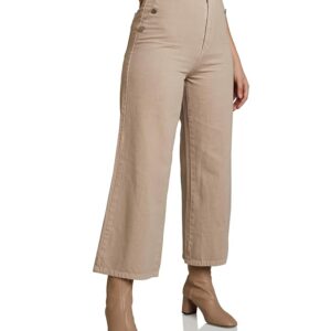 Amazon Brand - Symbol Women's High Rise Cropped Length Denim Culottes (Available in Plus Sizes)