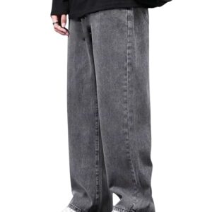 JAAR Men's Baggy Fit Jeans – Loose Fit High-Rise Denim – Casual Wear Stylish Jeans for Men – Comfortable & Trendy Streetwear Look
