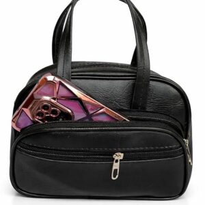 Elegant Women’s Handbag featuring 5 secure zip compartments, crafted from premium PU leather—lightweight, durable, and comfortable to carry all day.