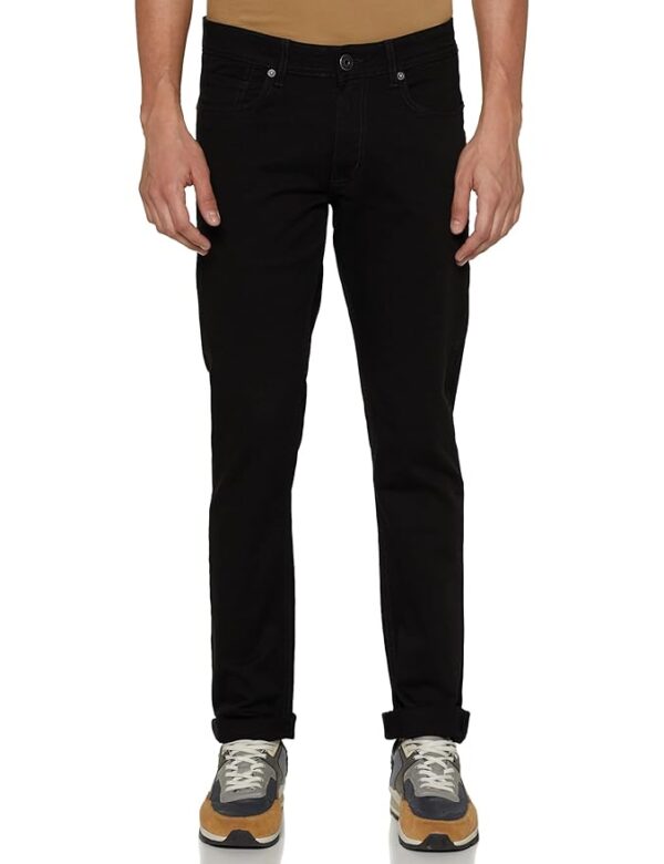Peter England Men's Clean Wash Stretchable Jeans