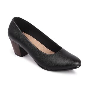 Carlton London Women Comfortable Block Heel Pointed Toe Slip On Fashion Shoes for Daily use, Office use, Casual use