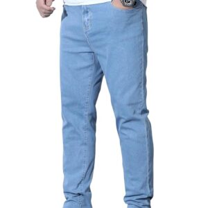 URBAN POCKETS Casual Pants for Men | Denim Jeans Pants | Straight Fit Trousers | Streetwear Style | Comfortable Men's Bottomwear (U15-16)
