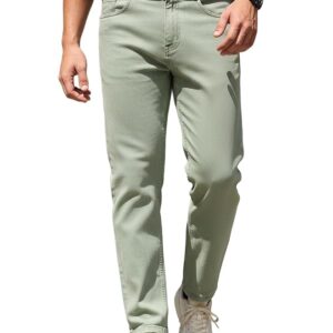 Urbano Fashion Men's Regular Fit Heavy Washed Denim Jeans Stretchable