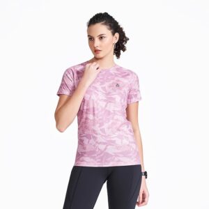 Campus Women Round Neck-Print Dry Fit T-Shirt