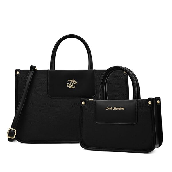 Lavie Signature Canva Combo Tote Handbag | Tote Bag For Work | Ladies Purse | Stylish Shoulder Bag | Gift For Ladies