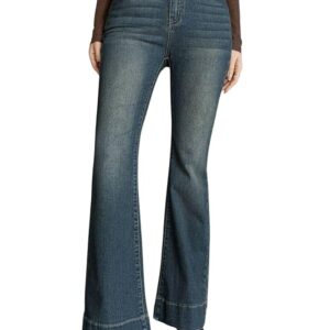 GRECIILOOKS Women High Rise High Waist Jeans Wide Leg Straight Fit Denim | Baggy Cargo Style Casual Pants Daily College Wear