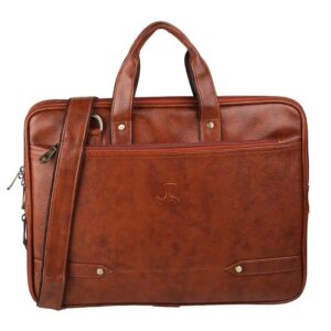 Mochi Unisex Faux Leather Premium Zipper Casual Laptop Bag (37-7812)