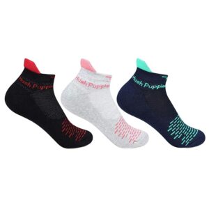 Hush Puppies Women's Ankle Socks (Pack of 3) (BROHPG-08-PO3_Multicolor_Free Size)