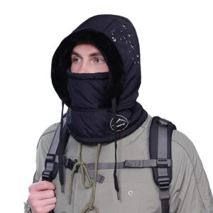 Winter Hooded Scarf | Fleece-Lined Hooded Mask | Thermal Balaclava for Women | Insulated Face Mask for Winter | Winter Hat | Ski Mask with Hood