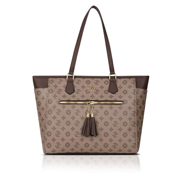 Lavie Signature Women's Knoxville Monogram Tote Laptop Bag | Tote Laptop Bag for Work | Ladies Purse | Stylish Shoulder Bag | Gift for Women