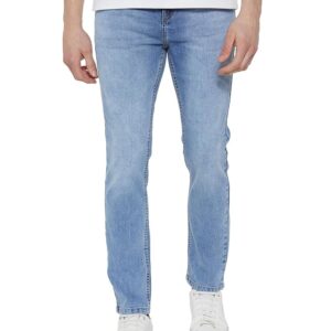 INKD Men's Slim Fit Jeans - Mid-Rise | Cotton Blend | Stretchable Fabric | Jeans for Men | Classic 5 Pocket Styling