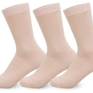 Supersox Formal Crew Length Socks for Women | Combed Cotton | Breathable, Anti-Odour & Moisture Absorbent | Soft & Comfortable Office Wear | Pack of 3