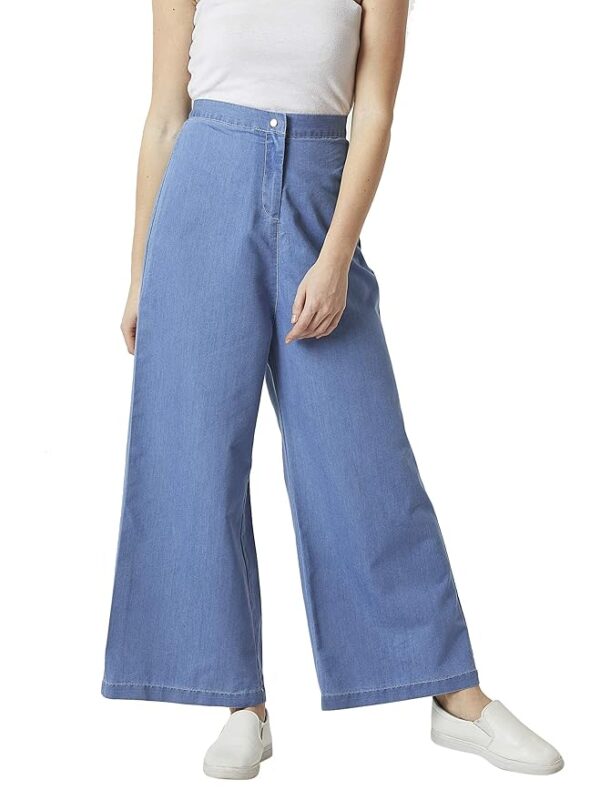 Miss Chase Women's Denim Flared Pants