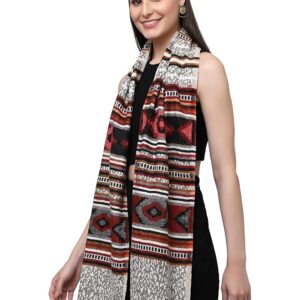 Weavers Villa Acro Wool Women's Muffler (MF-904, Size: 34CM X 200CM)