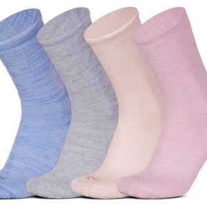 RC. ROYAL CLASS Soft & Thick Warm Calf Length Woolen Thermal Socks For Women, Pack of 4,Multicolored, Heavy Duty Terry Towel Cushioned Winter Wear Socks