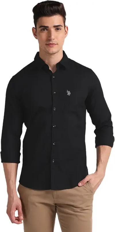 U.S. Polo ASSN. Men's Cotton Slim Fit Shirt